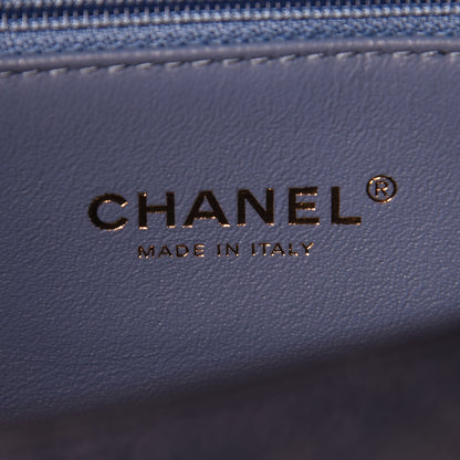 Chanel Caviar Quilted Medium CC Filigree Flap Navy Black 9 of 11