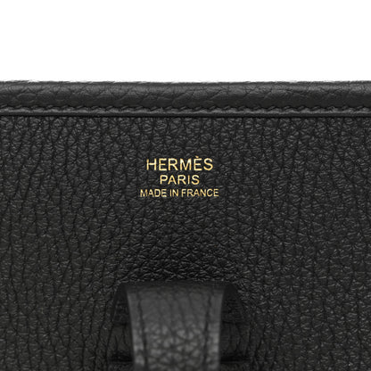 Hermes Taurillon Clemence Evelyne III PM Black 6 of 10