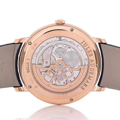 Audemars Piguet 18K Rose Gold Alligator 41mm Jules Audemars Automatic Watch 15180OR.OO.A102CR.01 5 of 9
