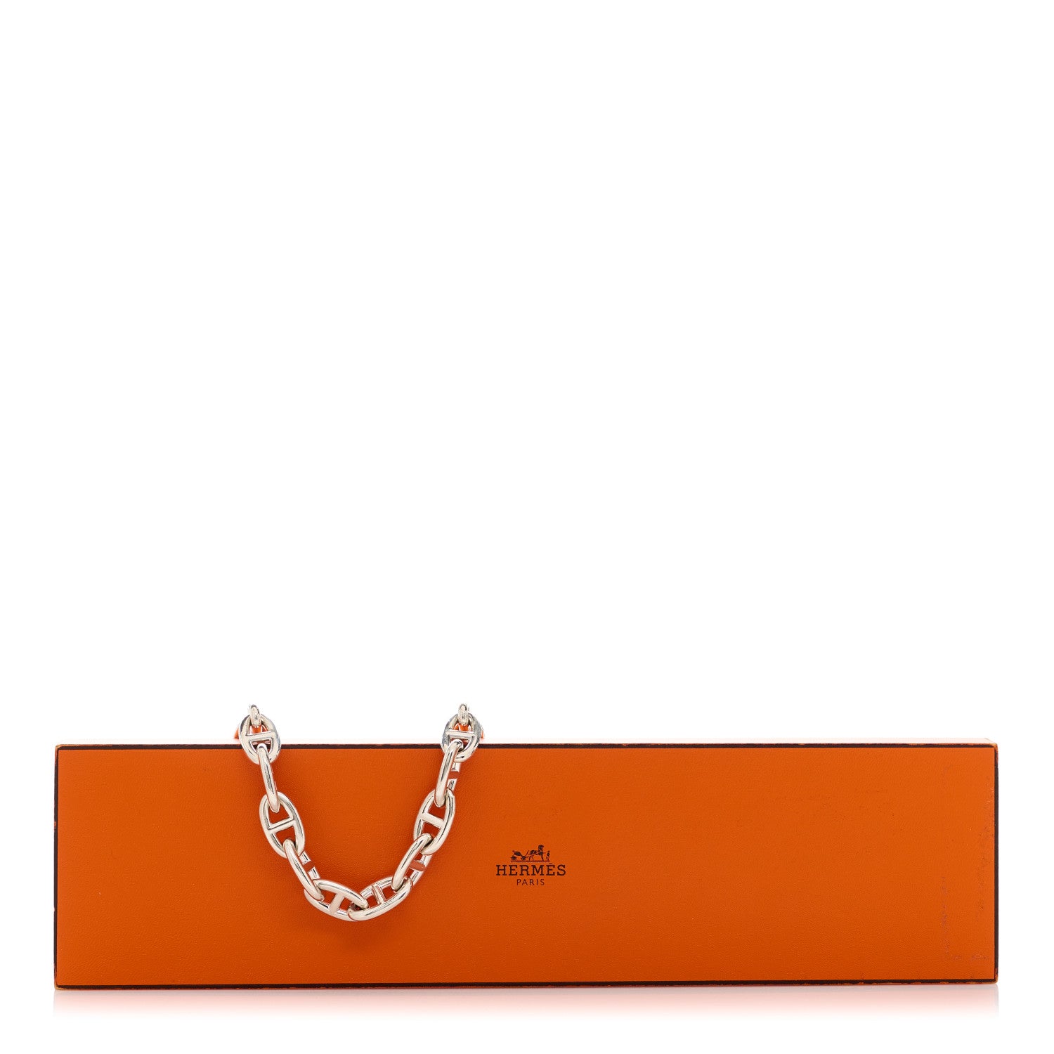 Hermes Sterling Silver GM Chaine d'Ancre Bracelet 8 of 8