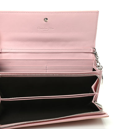 Christian Dior Patent Cannage Rendezvous Chain Wallet Pale Pink 5 of 14