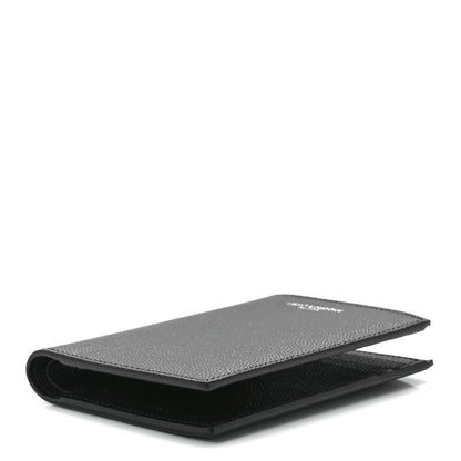 Saint Laurent Grain De Poudre Techno Credit Card Wallet Black 10 of 12
