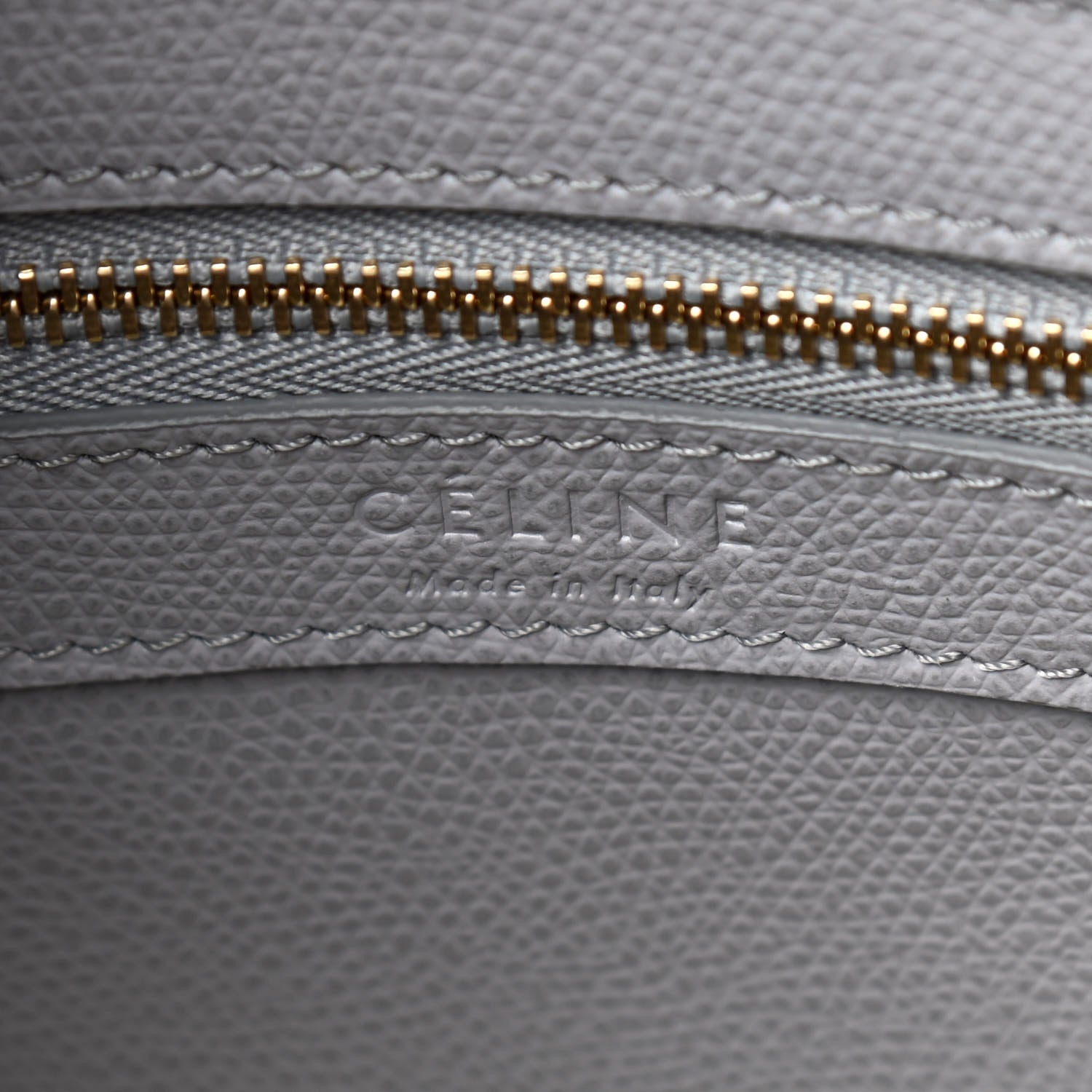 Celine Grained Calfskin Small Vertical Bi-Cabas Mineral Mint 6 of 10