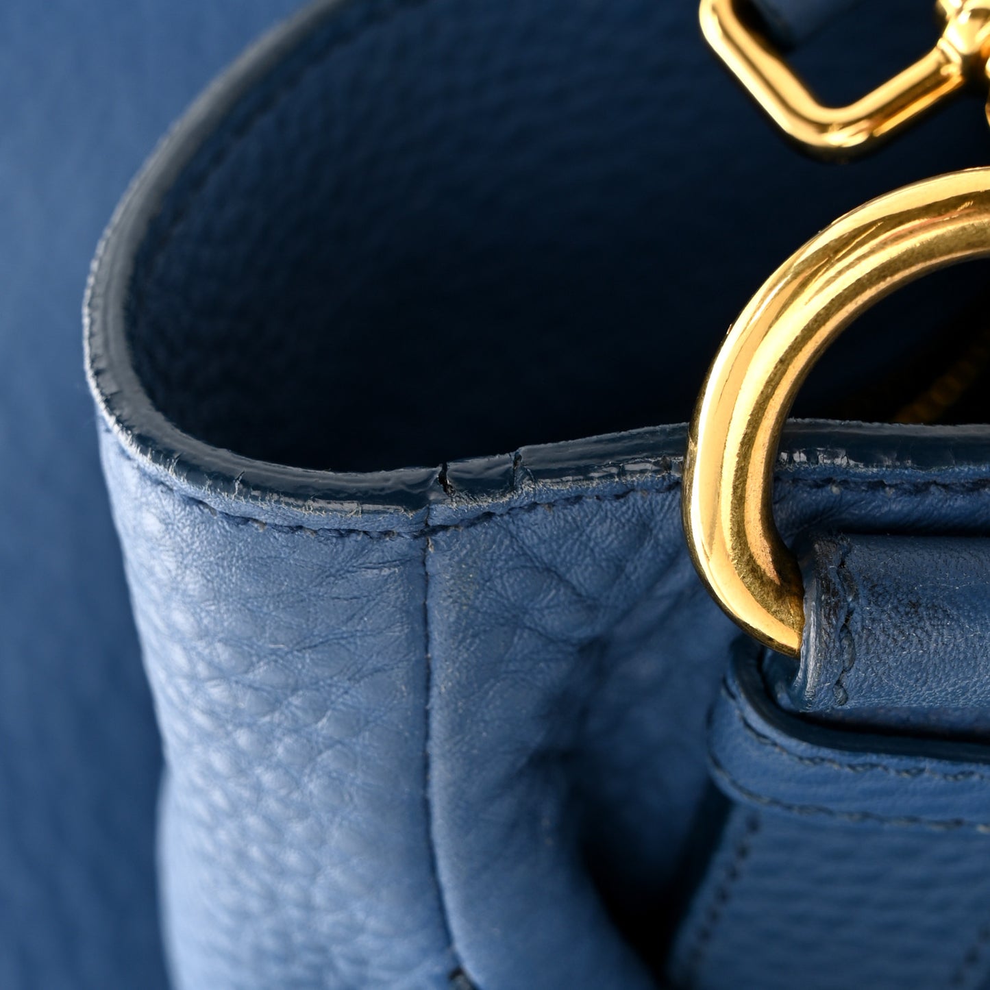 Vitello Daino Double Pocket Hobo Cobalto