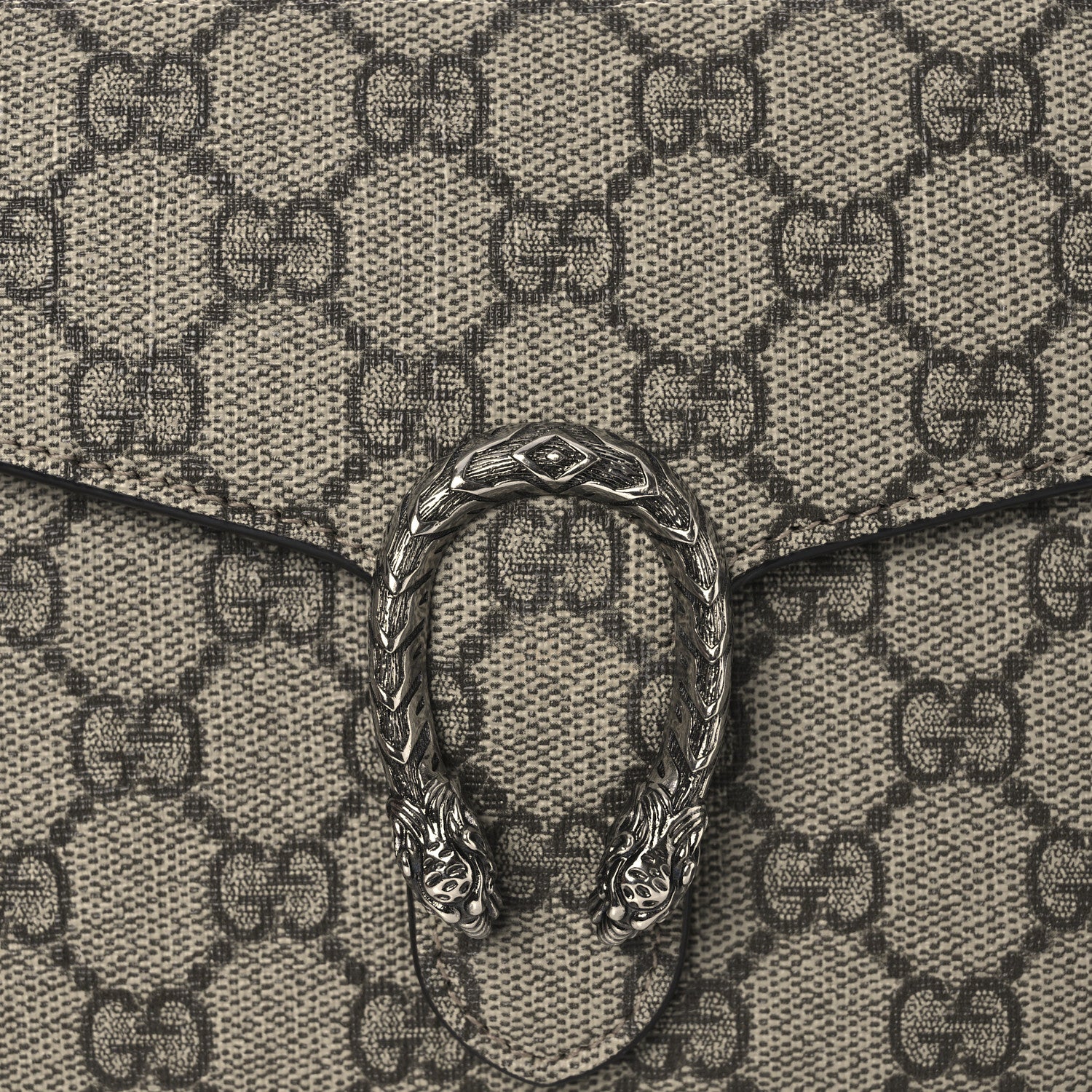 Gucci GG Supreme Monogram Mini Dionysus Chain Wallet Beige Taupe 8 of 14
