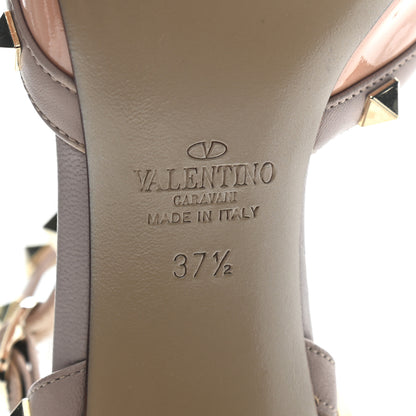 Valentino Garavani Patent Rockstud Ankle Strap 65mm Pumps 37.5 Skin Sorbet Poudre 6 of 9
