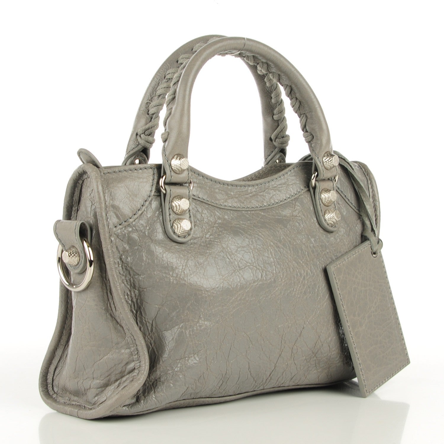 Balenciaga Agneau Giant 12 Silver Hardware Mini City Gris Pyrite 6 of 14