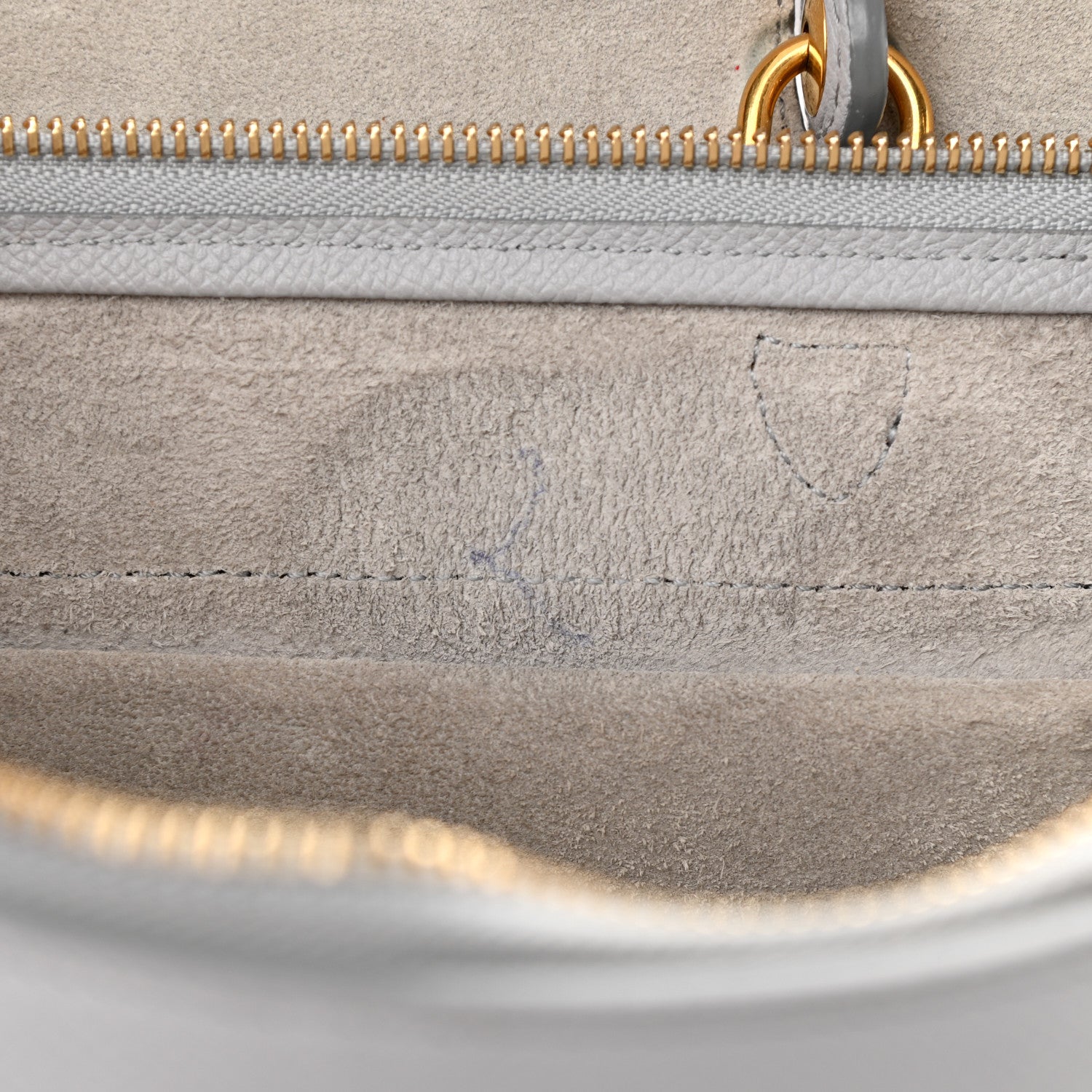 Celine Grained Calfskin Micro Belt Bag Pearl Blue 9 of 9