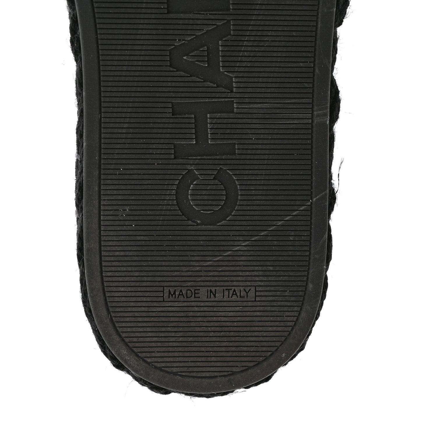 Cord Braided CC Mules 40 Black
