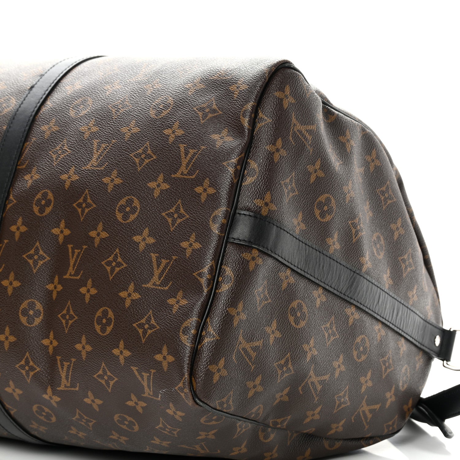 Louis Vuitton Monogram Macassar Keepall Bandouliere 55 10 of 18