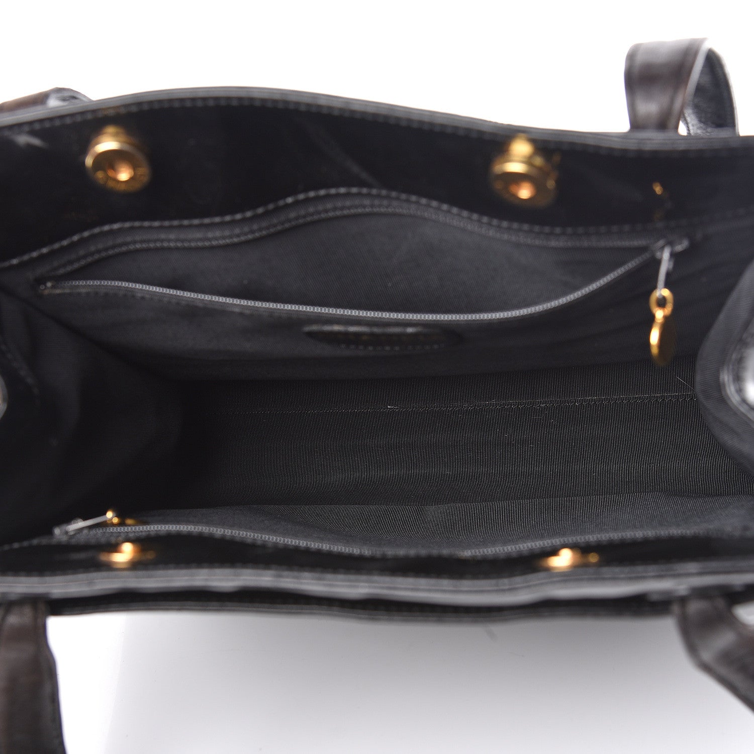 Chanel Patent Logo Tote Black 5 of 24