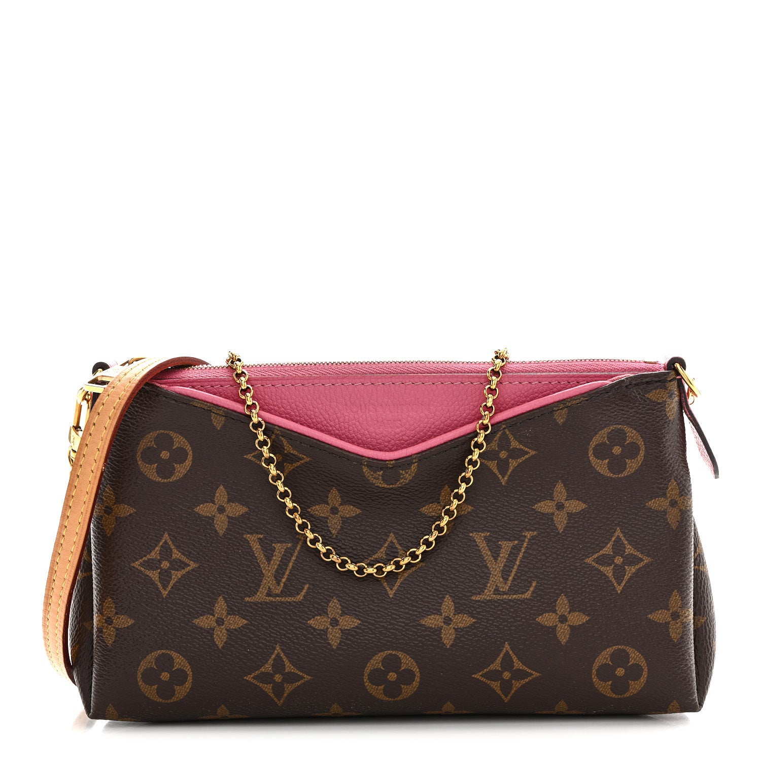 Louis Vuitton Monogram Pallas Clutch Rose Fizzy 1 of 13