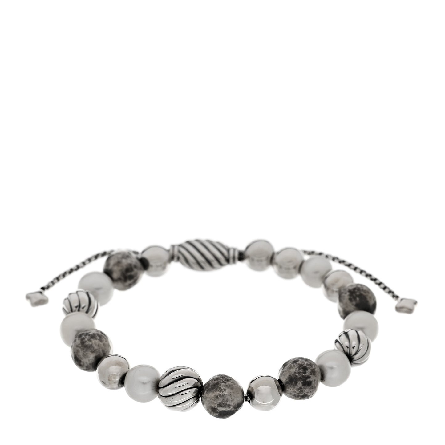 Sterling Silver Cultured Pearl 8mm Spiritual Bead Bracelet