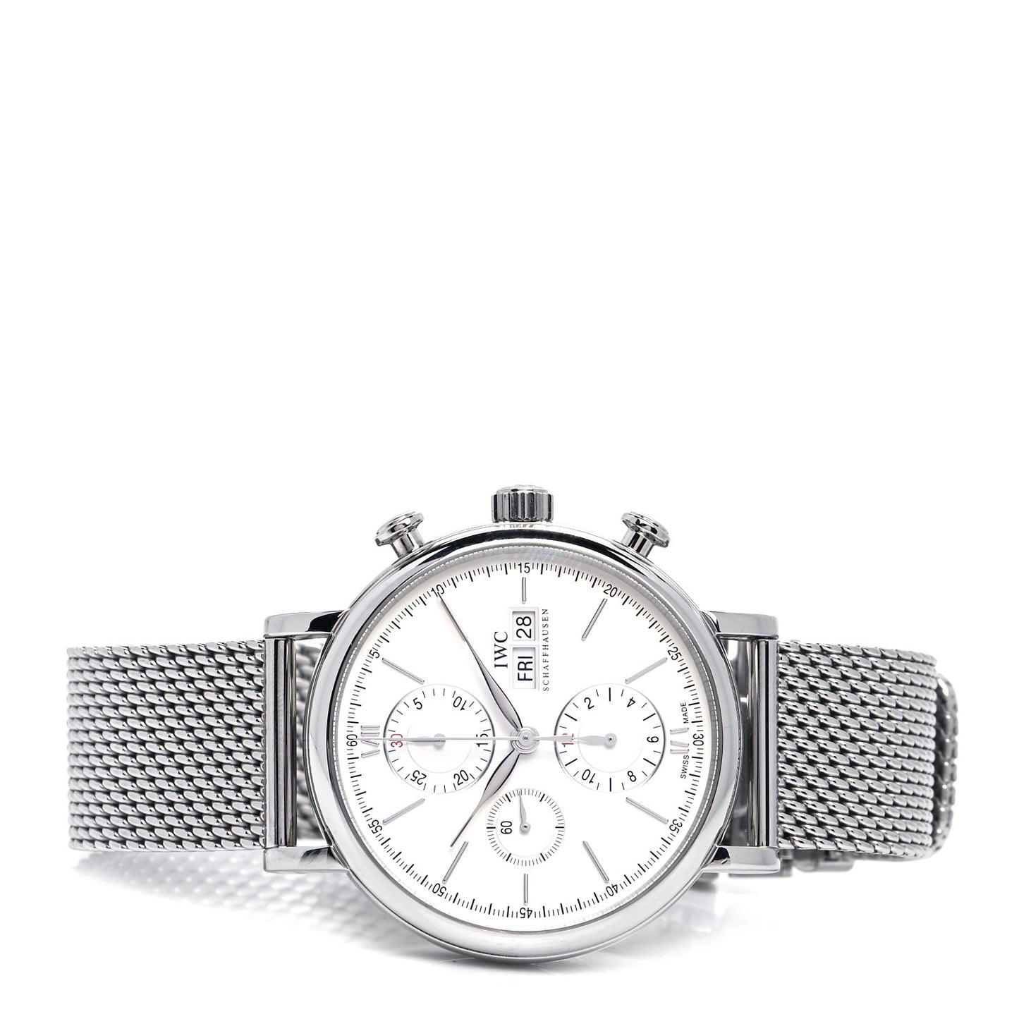 Stainless Steel 42mm Portofino Chronograph Automatic Watch IW391009