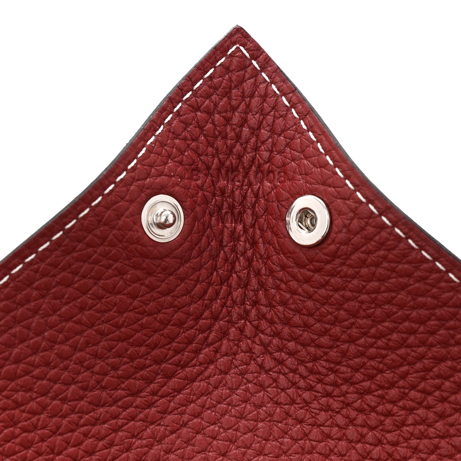 Hermes Taurillon Clemence Mises et Relances Change Tray Rouge H 6 of 8