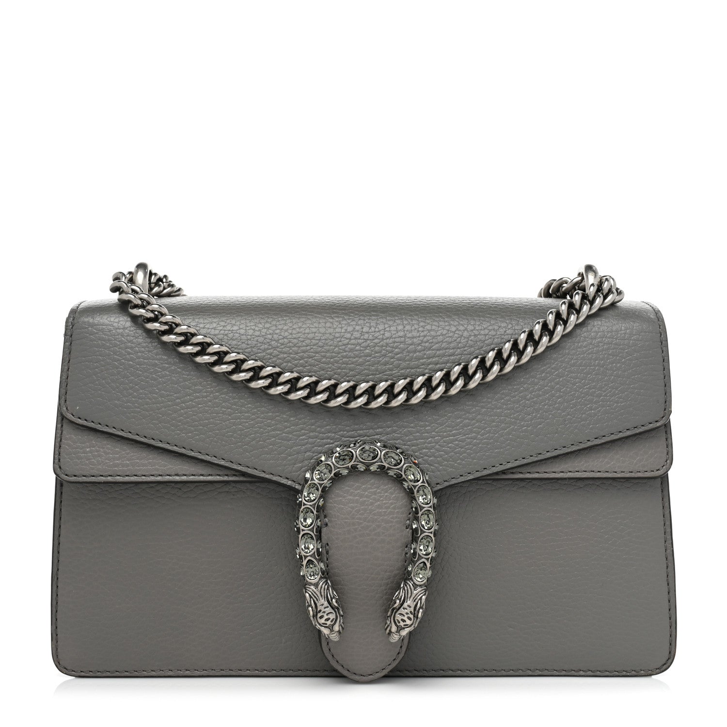 Gucci Pebbled Calfskin Small Dionysus Shoulder Bag Dusty Grey 1 of 22