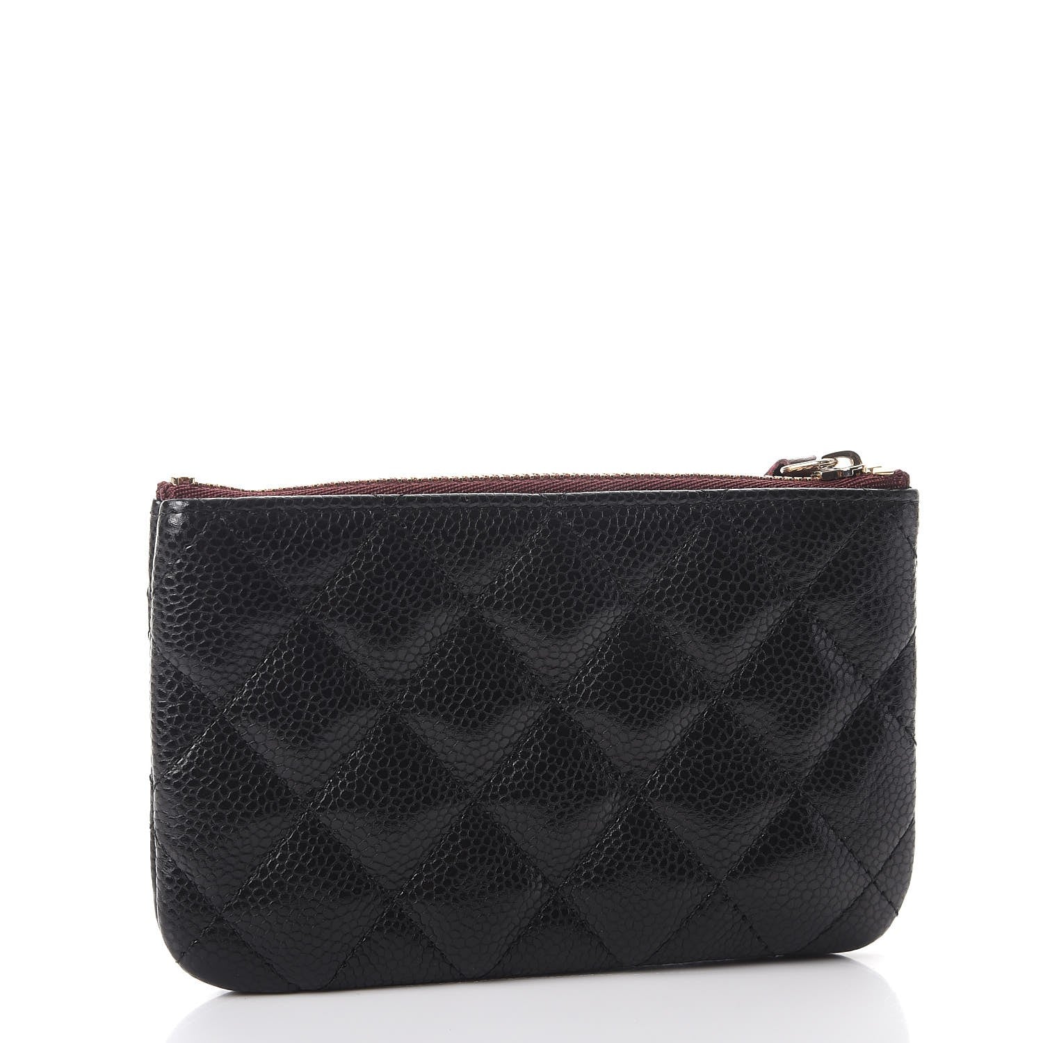 Chanel Caviar Quilted Small Cosmetic Case Black 3 of 8