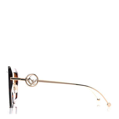 Fendi Acetate Metal F is Fendi FF Square Cat Eye Sunglasses FF 0424/F/S Havana 3 of 7