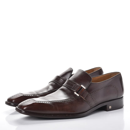 Louis Vuitton Mens Calfskin Brogues Loafers 10.5 Brown 3 of 13