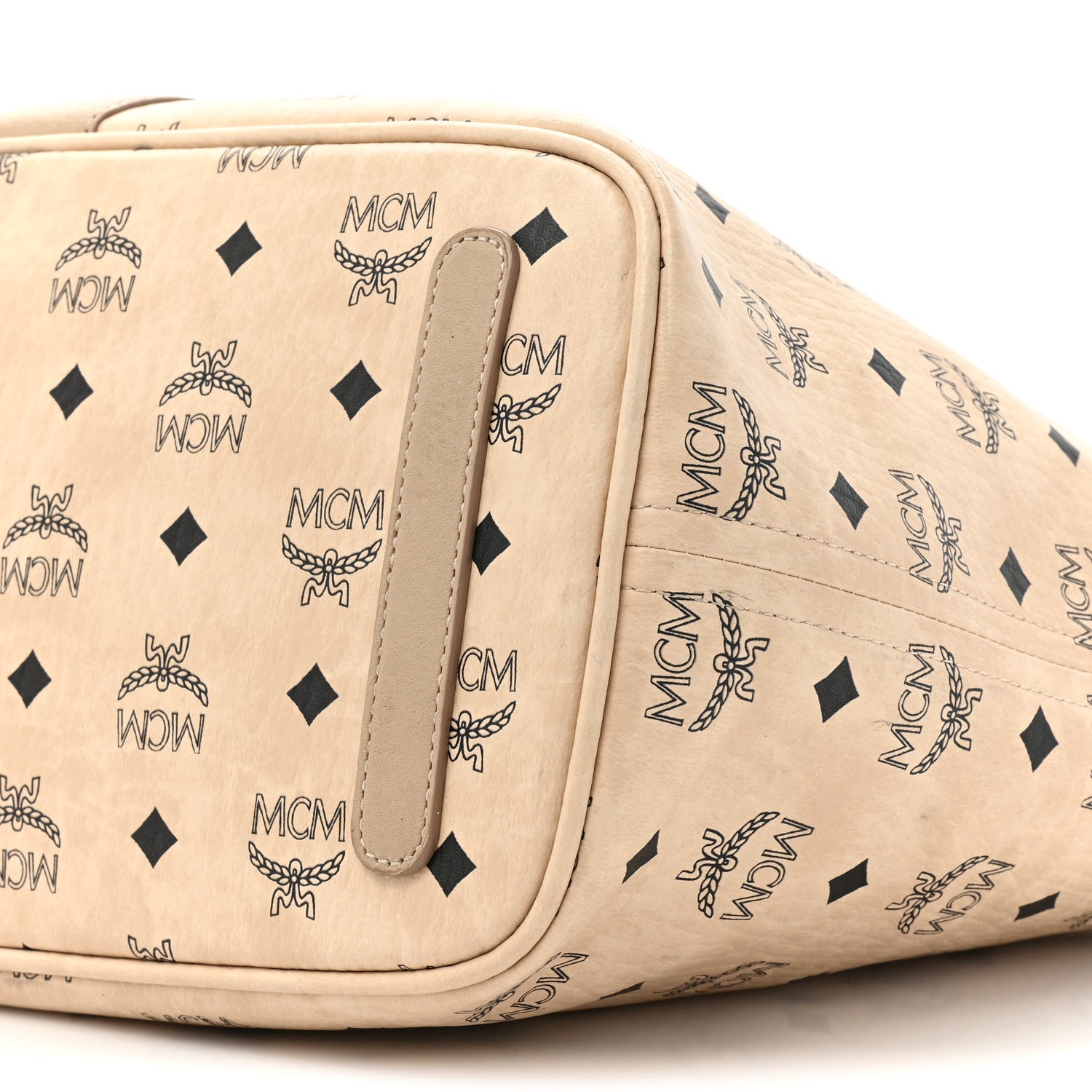 MCM Visetos Medium Liz Reversible Shopper Tote Beige 15 of 24