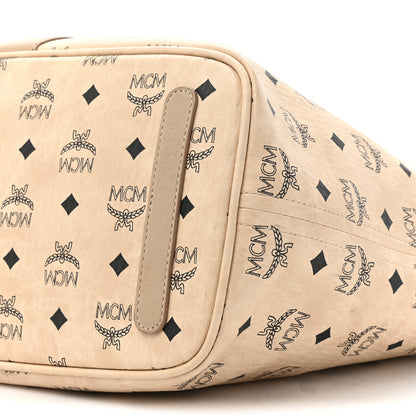 MCM Visetos Medium Liz Reversible Shopper Tote Beige 15 of 24