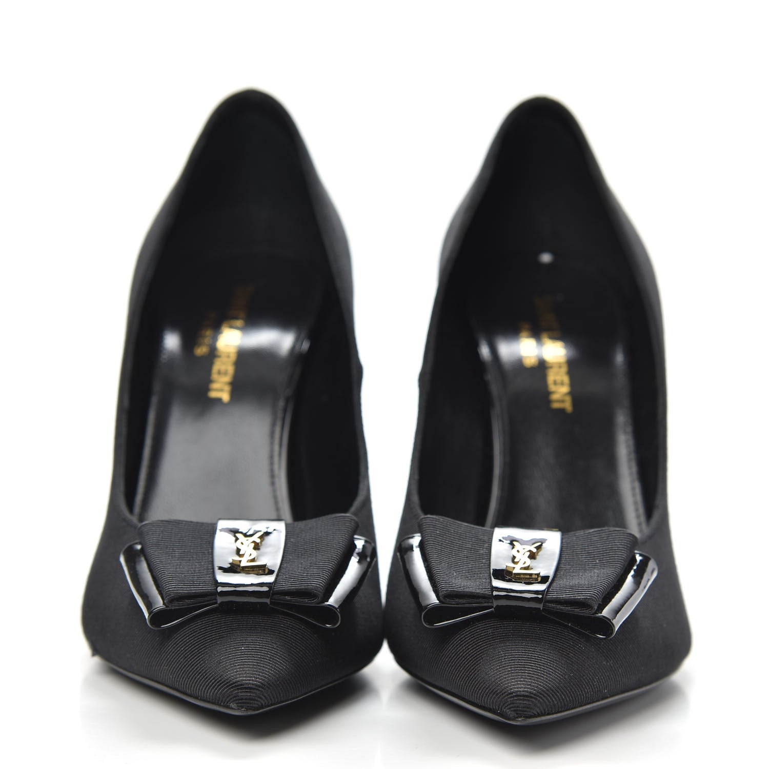 Saint Laurent Grosgrain Penelope Pumps 36 Black 2 of 9