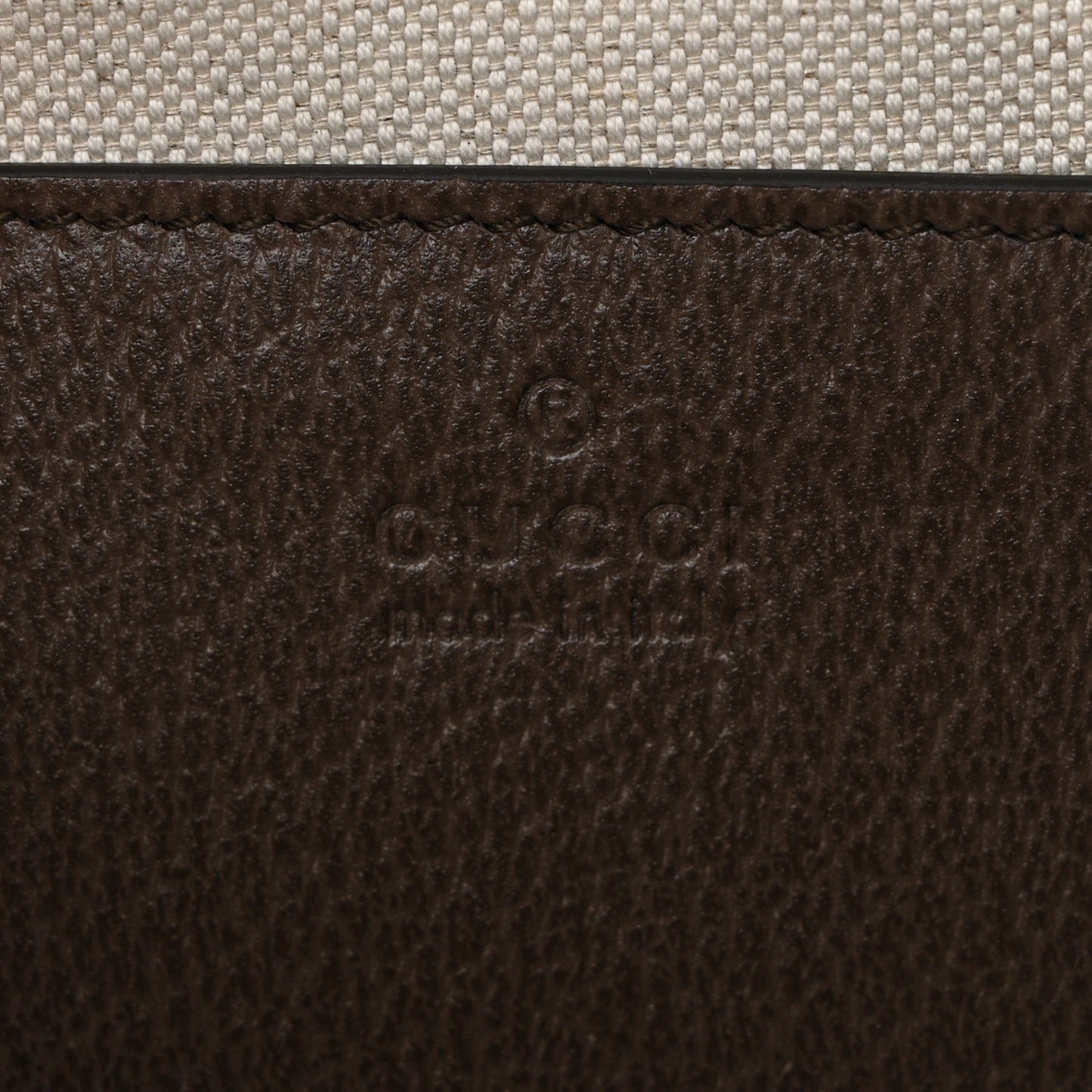 GG Supreme Monogram Textured Dollar Calfskin Web Ophidia Wristlet Shoulder Bag Beige Ebony New Acero
