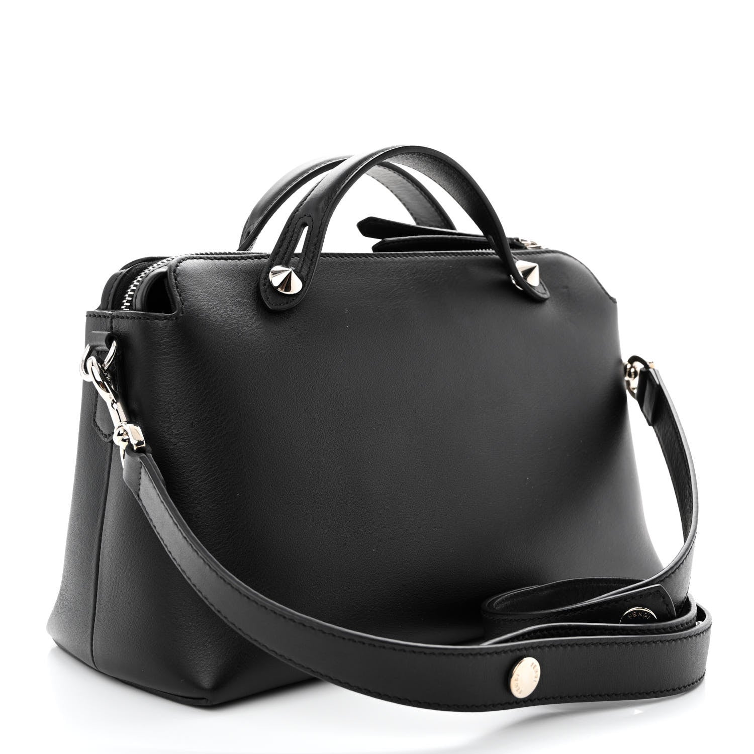 Fendi Vitello Dolce Medium By The Way Boston Bag Black 3 of 12