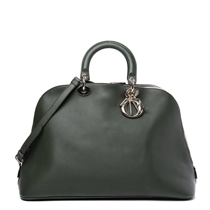 Christian Dior Calfskin Diorissimo Dome Dark Green 1 of 11