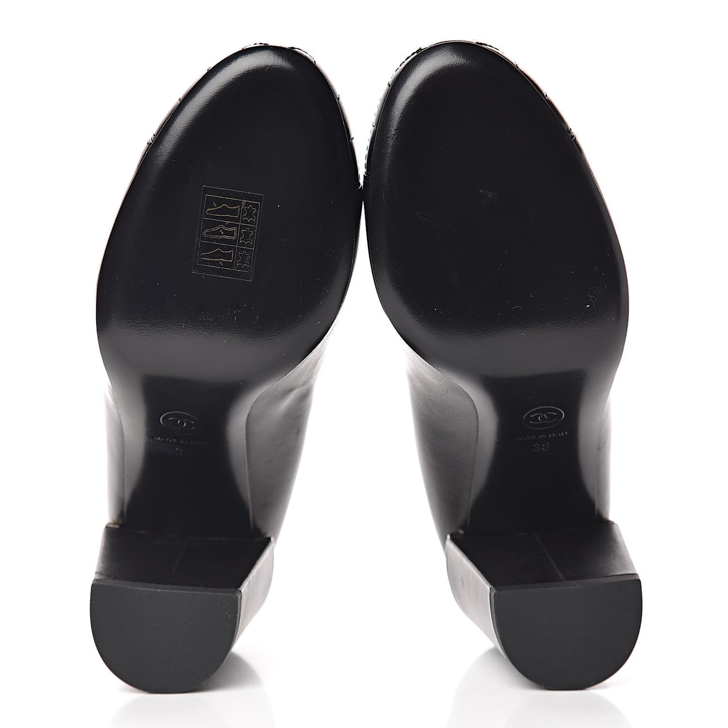 Lambskin Pearl CC Cap Toe Pump 38 Black