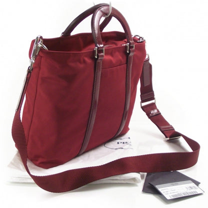 Prada Nylon Tessuto Rosso Tote Bag 3 of 11
