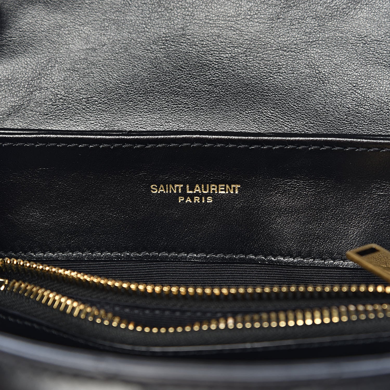 Saint Laurent Calfskin Y Quilted Monogram Small Loulou Chain Satchel Black 6 of 14