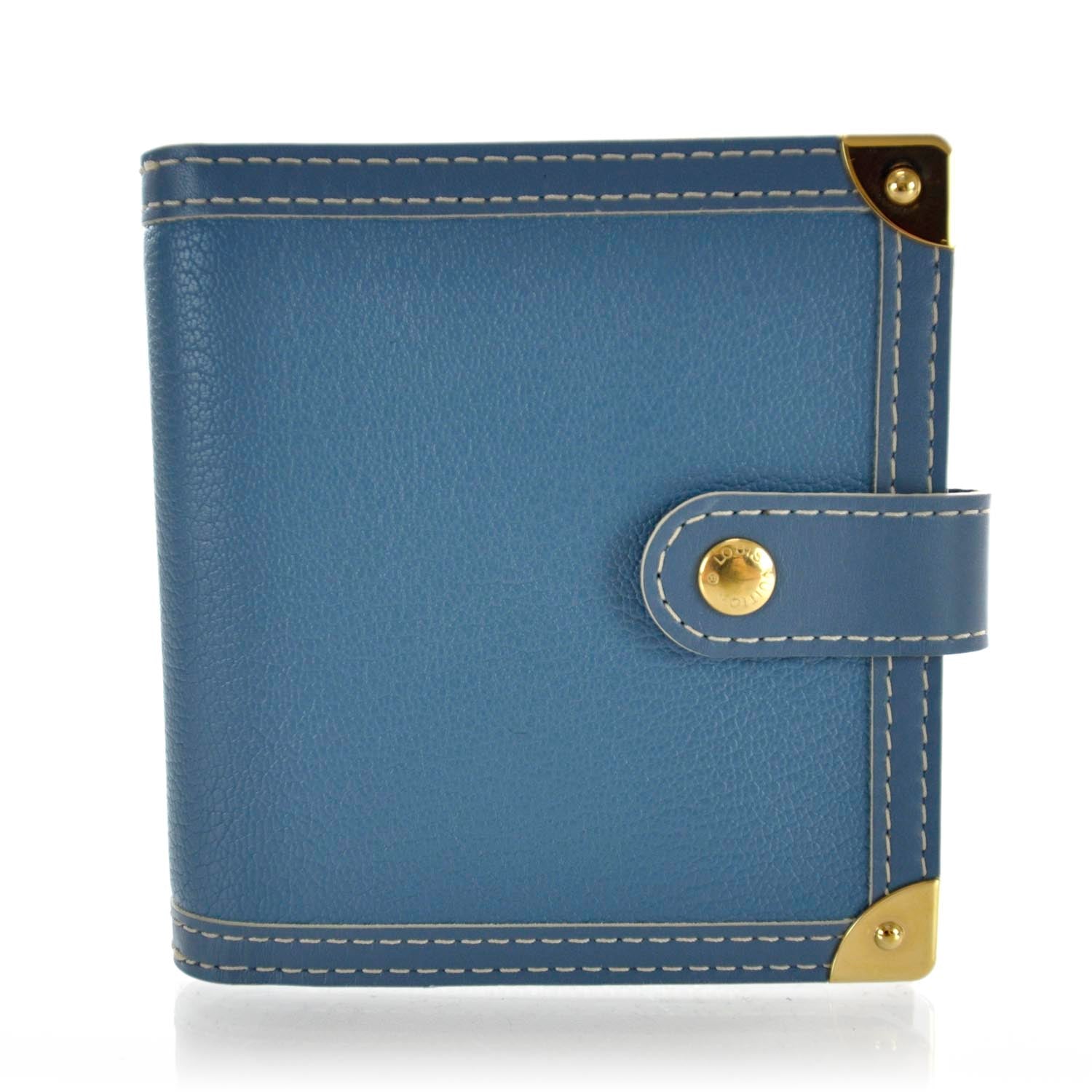 Louis Vuitton Suhali Compact Zipped Wallet Blue 1 of 7