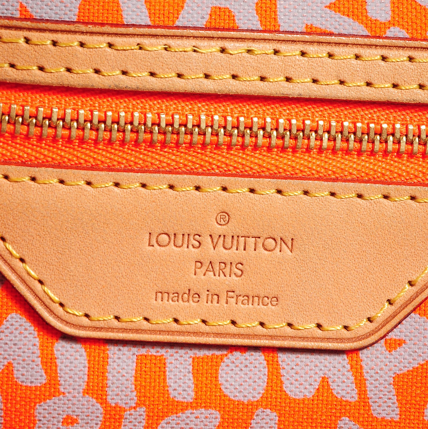 Monogram Graffiti Neverfull GM Orange