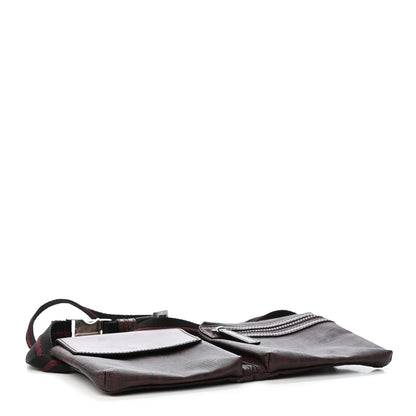 Fendi Zucca Spalmati Belt Bag Bordeaux Bulgaro 3 of 5