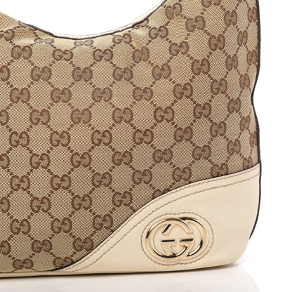 Gucci Monogram Medium New Britt Hobo Off White 7 of 10