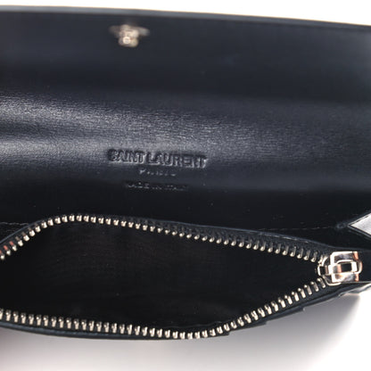 Saint Laurent Calfskin Fragments Flap Wallet Black 5 of 12