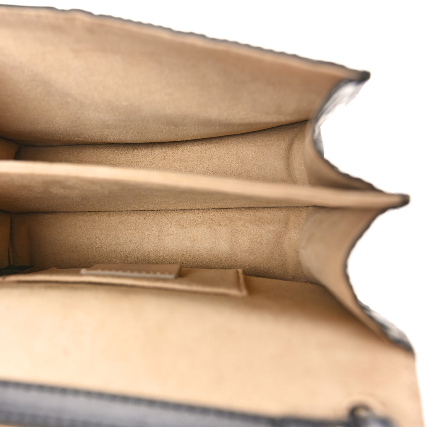 Vitello Shiny Nappa Bi-Color FF 1974 Lace Up Bow Embossed Small Kan I Shoulder Bag Maya Black Fragola