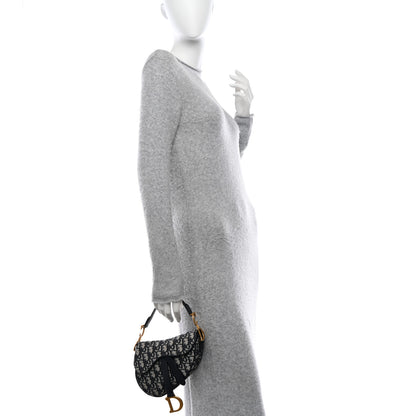 Christian Dior CHRISTIAN DIOR Oblique Mini Saddle Bag Blue 2 of 10