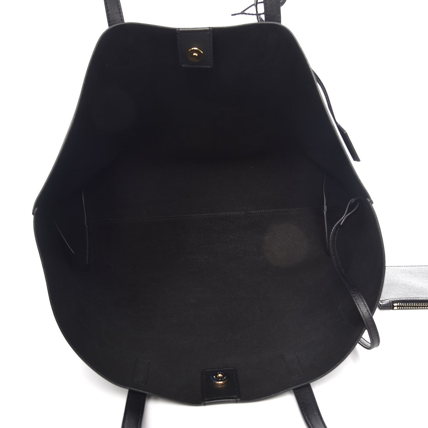 Calfskin Large Shopping Tote Black