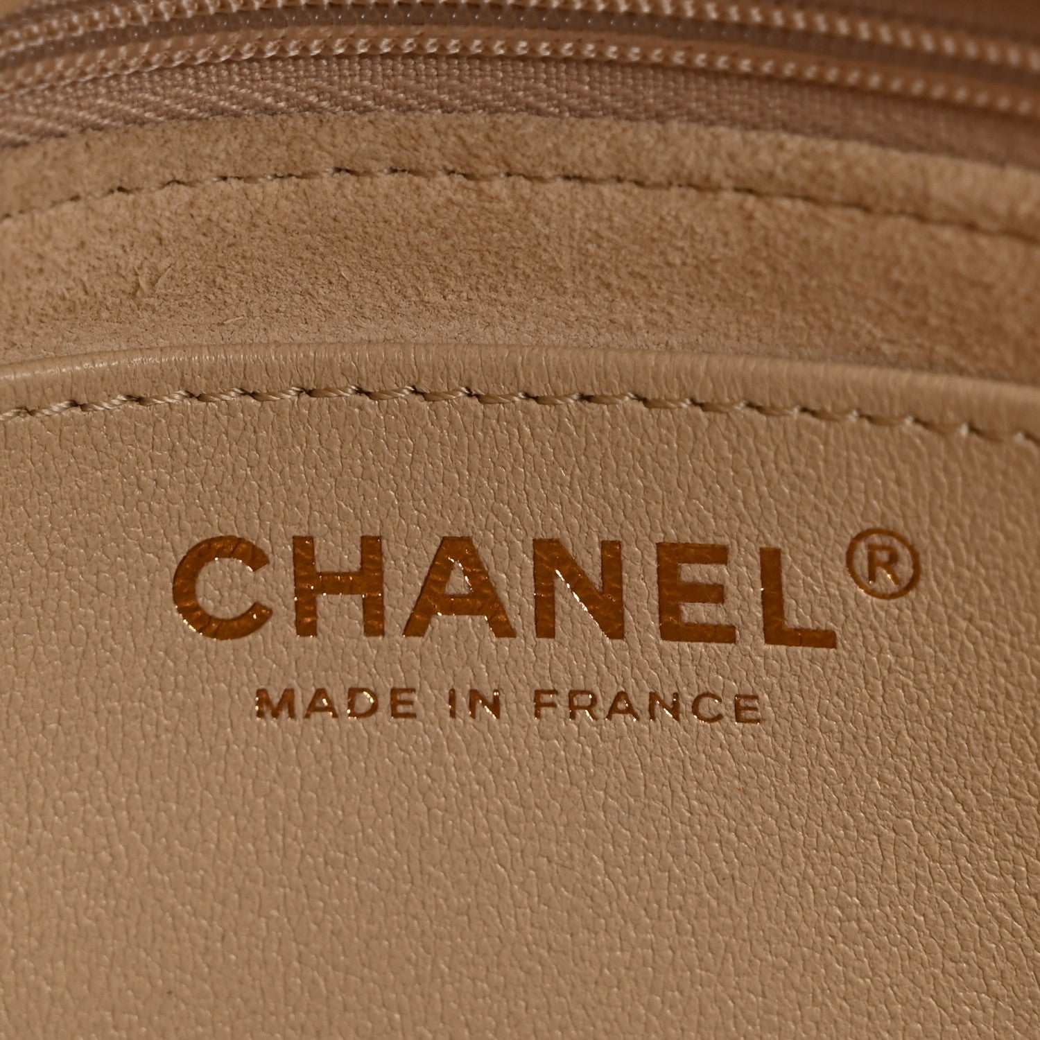 Chanel Calfskin Stitched Flap Top Handle Beige 6 of 11