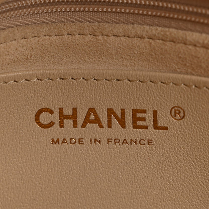Chanel Calfskin Stitched Flap Top Handle Beige 6 of 11