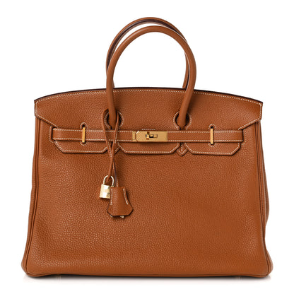 Hermes Togo Birkin 35 Gold 1 of 12