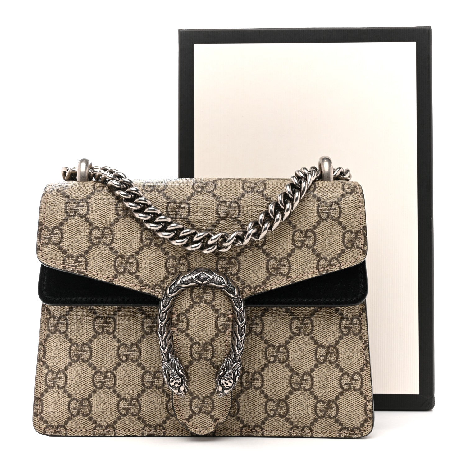 Gucci GG Supreme Monogram Mini Dionysus Shoulder Bag Black 13 of 13