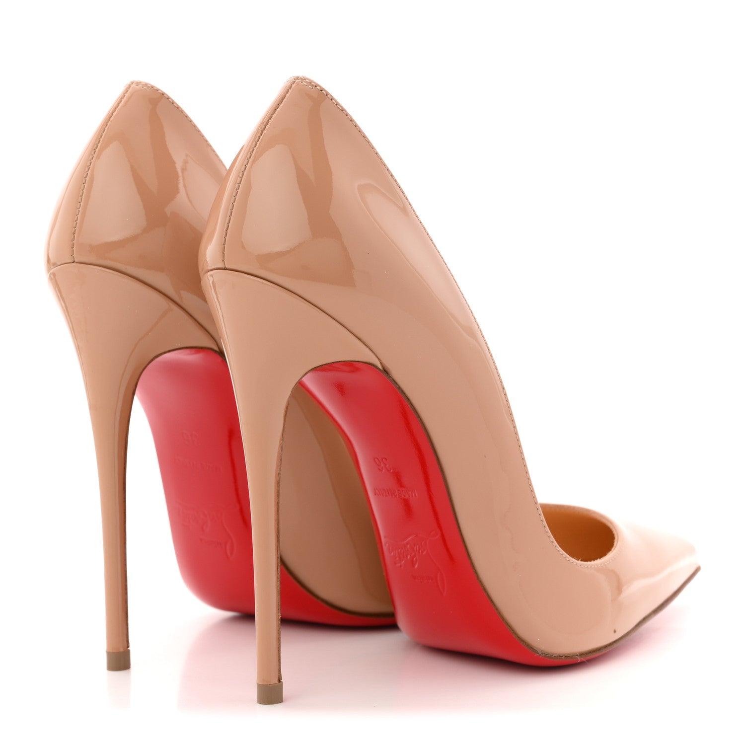 Christian Louboutin Patent So Kate 120 Pumps 36 Nude 5 of 11