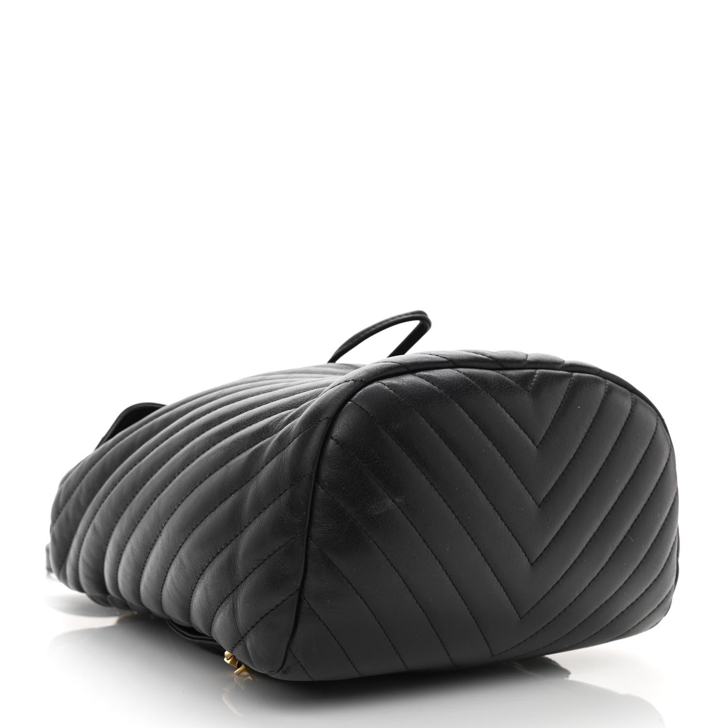 Chanel Calfskin Chevron Quilted Small Urban Spirit Backpack Black 4 of 11