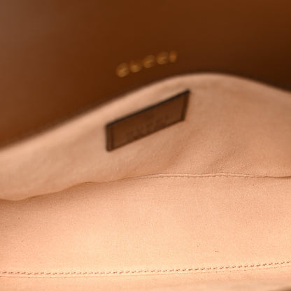 Gucci GG Supreme Monogram Small Horsebit 1955 Chain Shoulder Bag Beige Ebony Brown Sugar 5 of 11