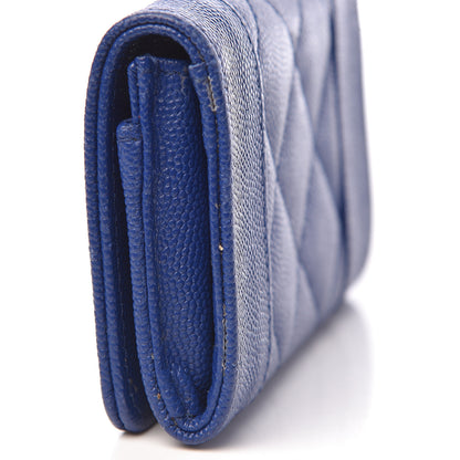 Chanel Caviar Quilted Vintage Mademoiselle Card Holder Dark Blue 8 of 11