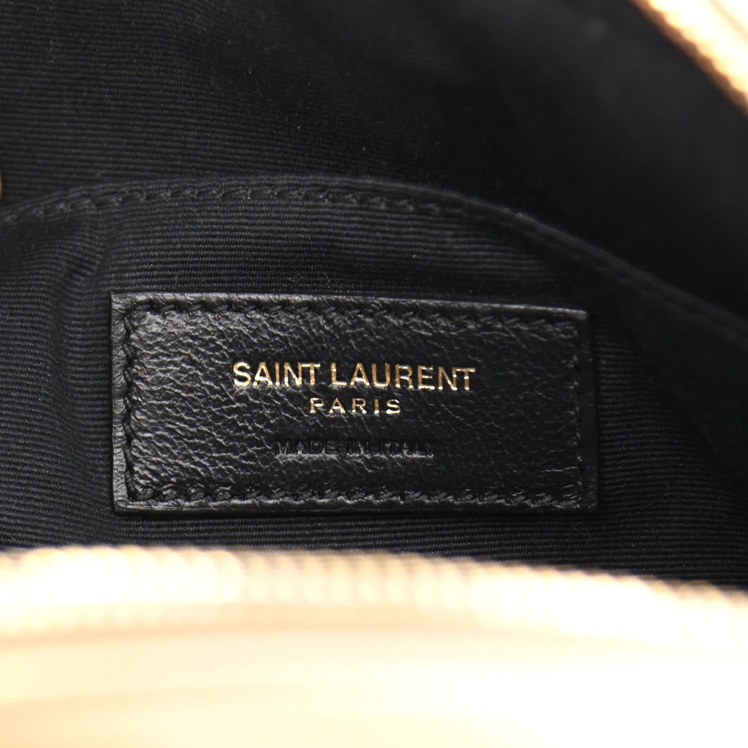 Saint Laurent Calfskin Matelasse Monogram Lou Camera Bag Dark Latte 6 of 13