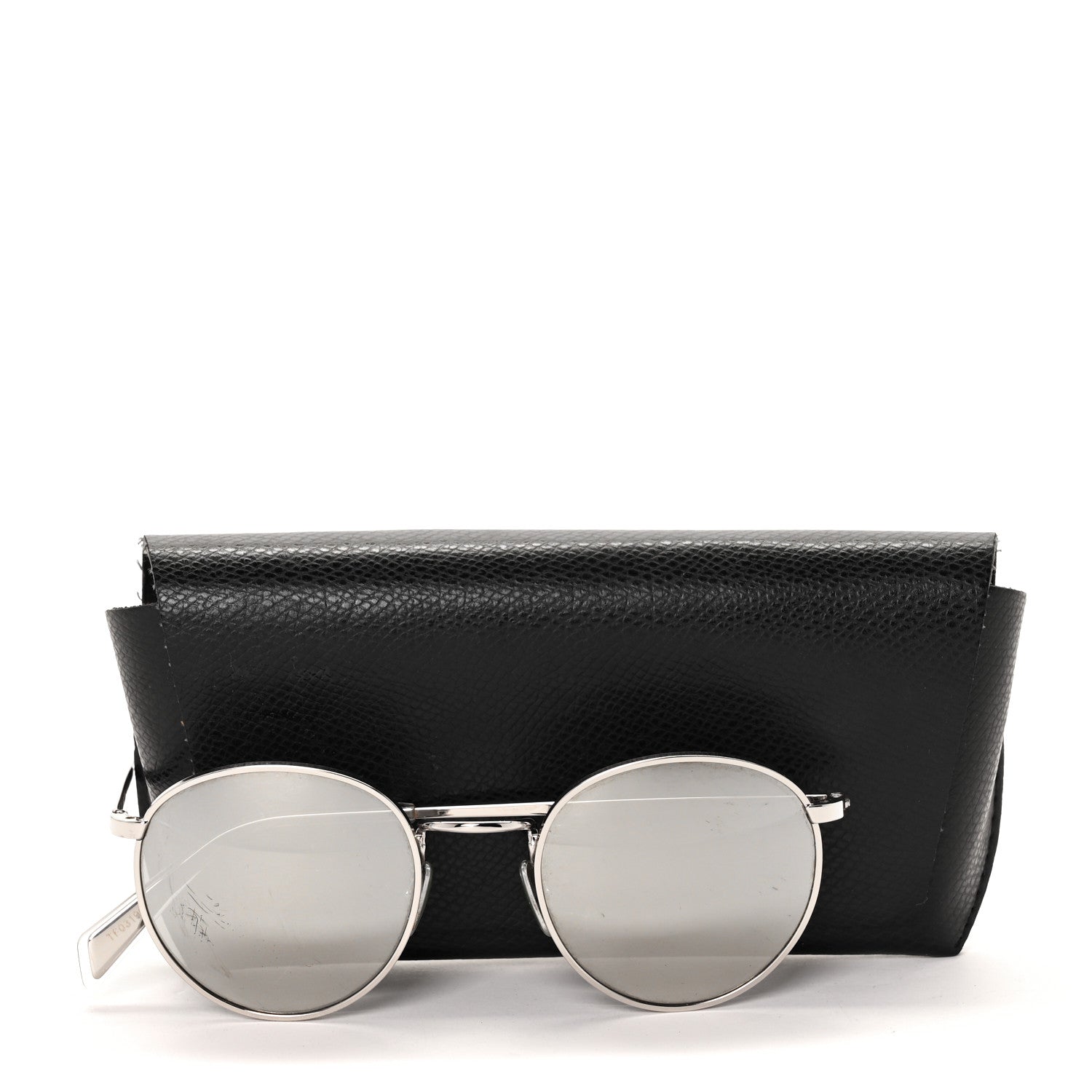 Celine Metal Round Sunglasses CL40100U Silver 8 of 8